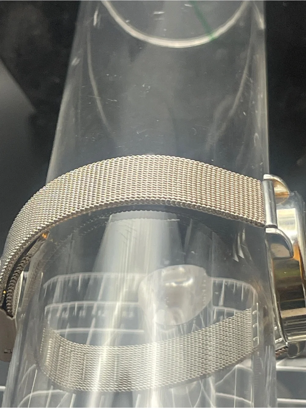 USA Olympic Silver-Tone Mesh Band Quartz Watch